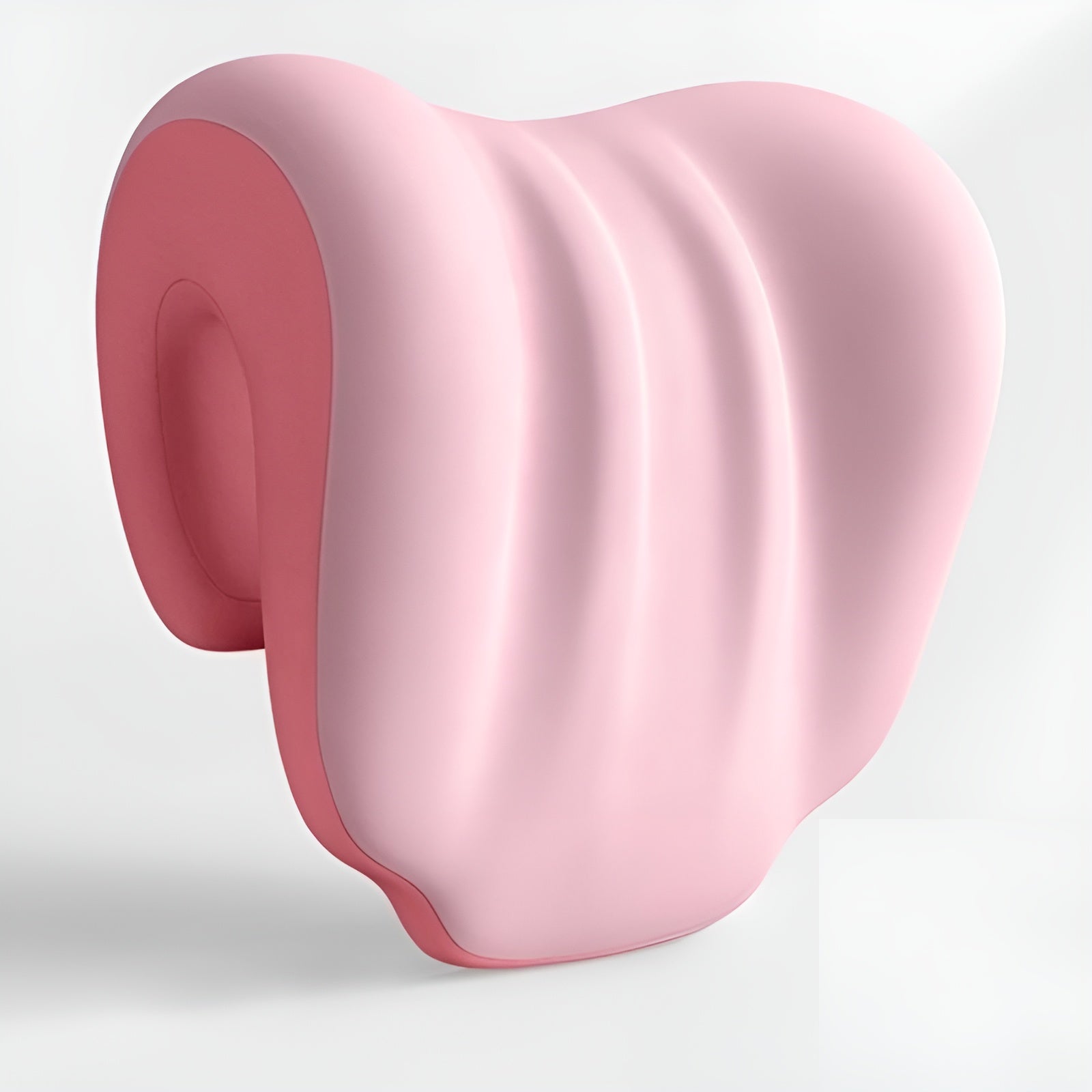 Ergonomisk Nakkpute – Myk og Støttende | Perfekt for Avslapning og Søvn - Rosa - Reiseputer