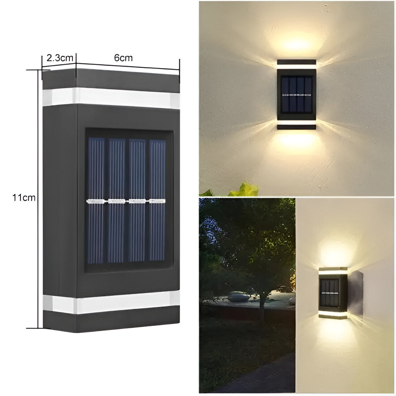 Bilde av Skogbo - Vanntett Solcelledrevet Vegglampe fra Velisse
