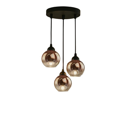 Glasspendellampe I Moderne Design – Elegant Belysning For Spisestue Og Stue | 1–5 Lys - 3 Hode - Lysekroner