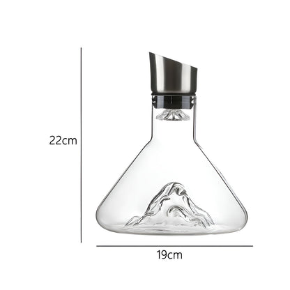 Separator Luksuriøs Rødvinskaraffel – Gjennomsiktig Nordisk Vinkaraffel med Flere Volum Drikkekar - 1400 ml 1 Stk