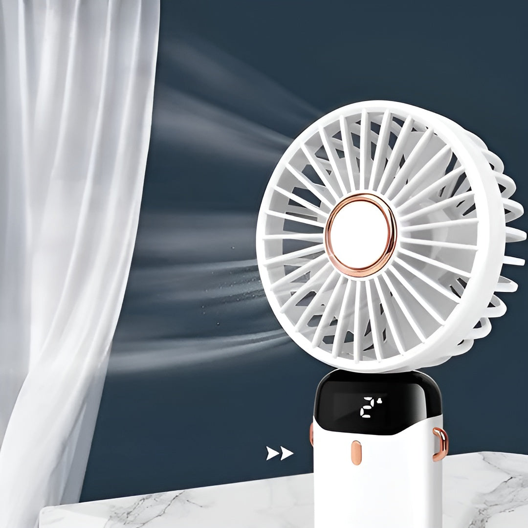 Mini-Handventilator– Wiederaufladbar & Leistungsstarke Kühlung - Handventilator