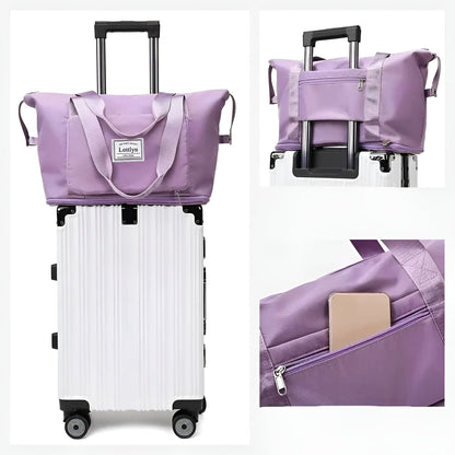 Sammenleggbar Reiseveske – Utvidbar Weekendbag Med God Oppbevaringsplass