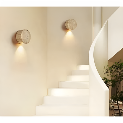 Vegglampe i Naturmarmor – Elegant Naturmateriale og Varmt Lys | Stilfull Innendørsbelysning