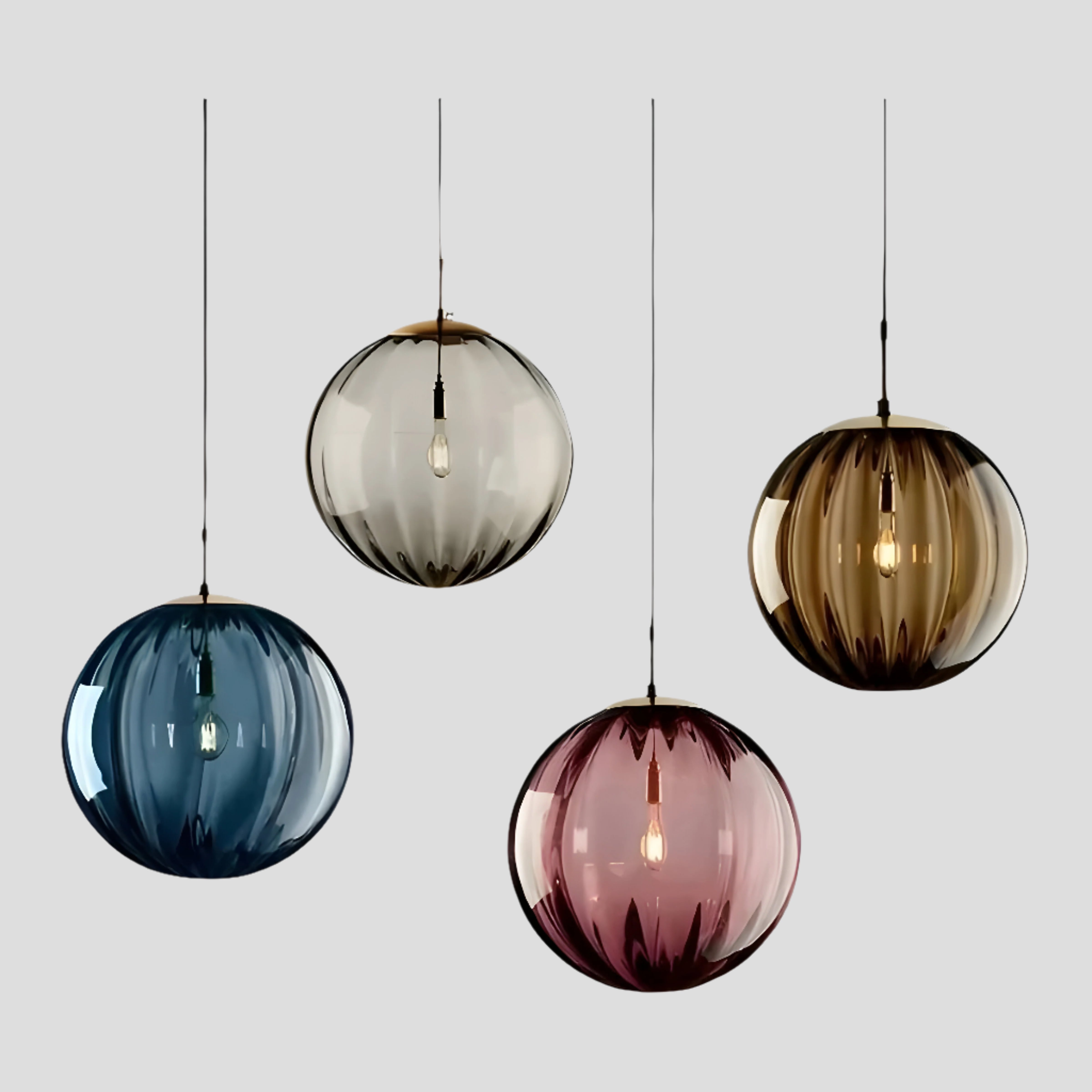 Bilde av TryggLys – Moderne nordisk LED-pendel med glasskuppel fra Velisse