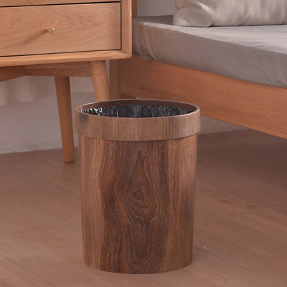 Minimalistisk Søppelbøtte I Tre – Stilfull Design-søppelbøtte For Moderne Hjem