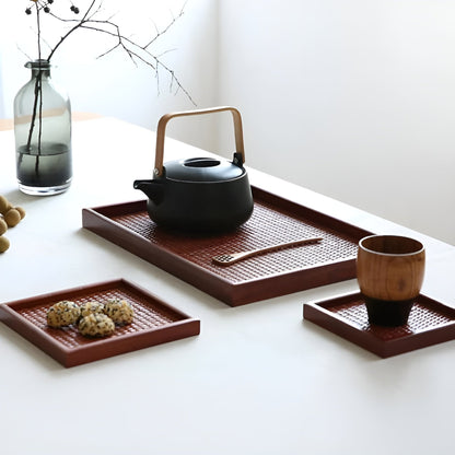 Serveringsbrett i Tre – Elegant Japansk Stil | Perfekt for Teseremoni og Servering