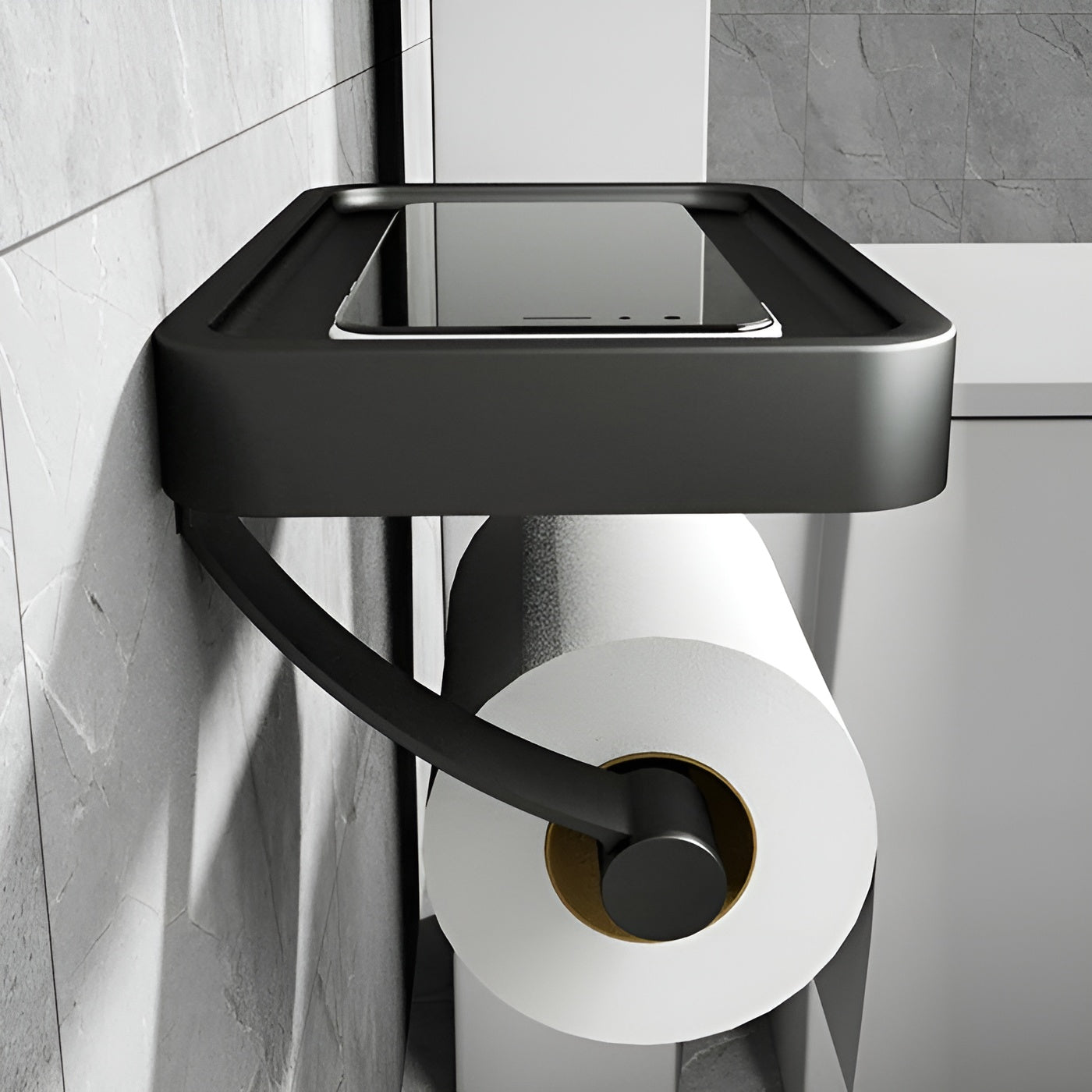 Toalettpapirholder – Selvklebende og Uten Boring | Perfekt for Moderne Baderom