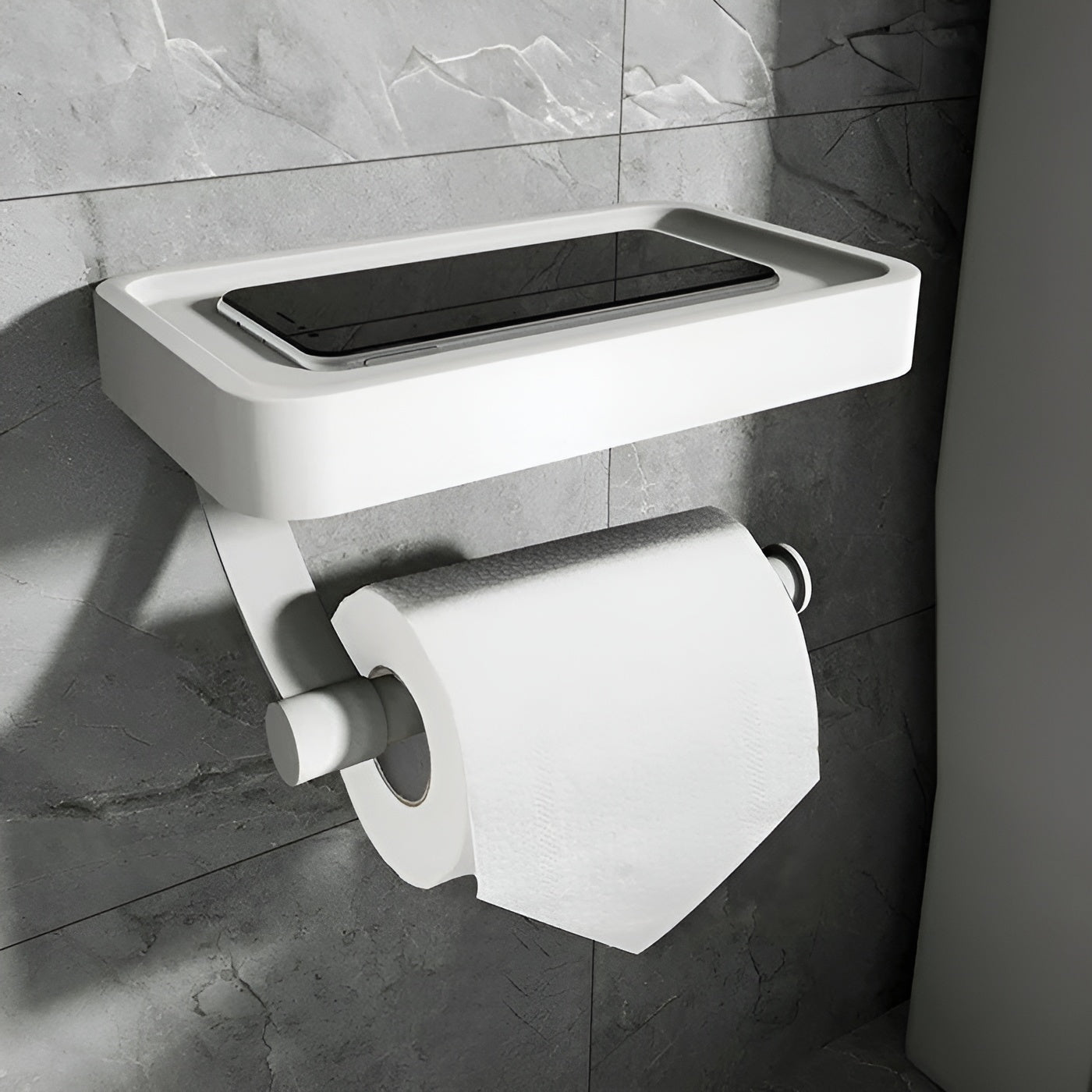Toalettpapirholder – Selvklebende og Uten Boring | Perfekt for Moderne Baderom