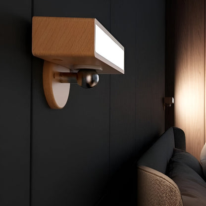 Justerbar Vegglampe – Tre og Magnet | Fleksibel og Stilfull