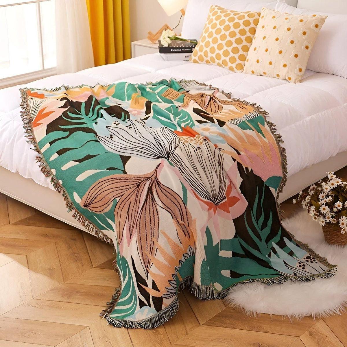LeopardLuxe Pledd – Allsidig Leopardpledd med Dusker