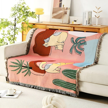 LeopardLuxe Pledd – Allsidig Leopardpledd med Dusker