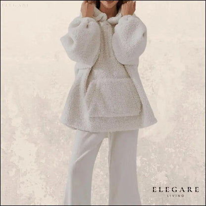 Vikki – Varm og Koselig Fuzzy Fleece-hettegenser