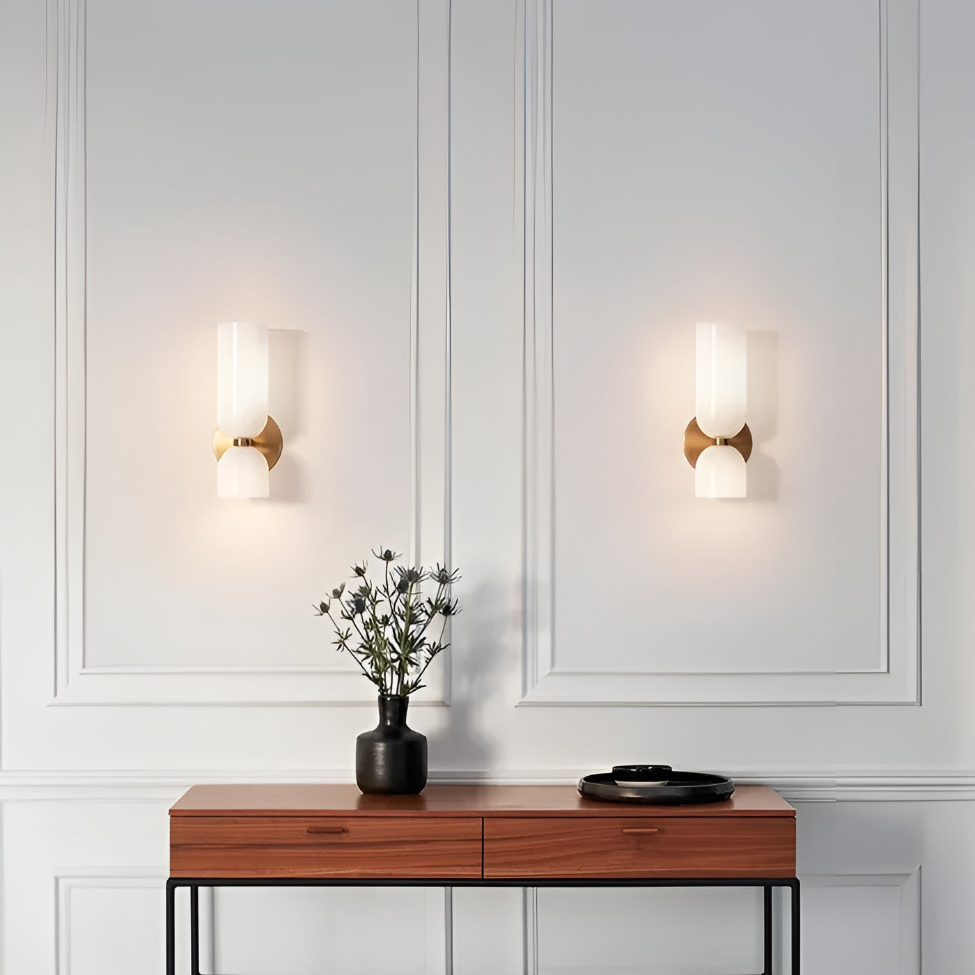 Glass vegglampe – Elegant og Moderne med LED | Stilfull Belysning til Stue og Soverom