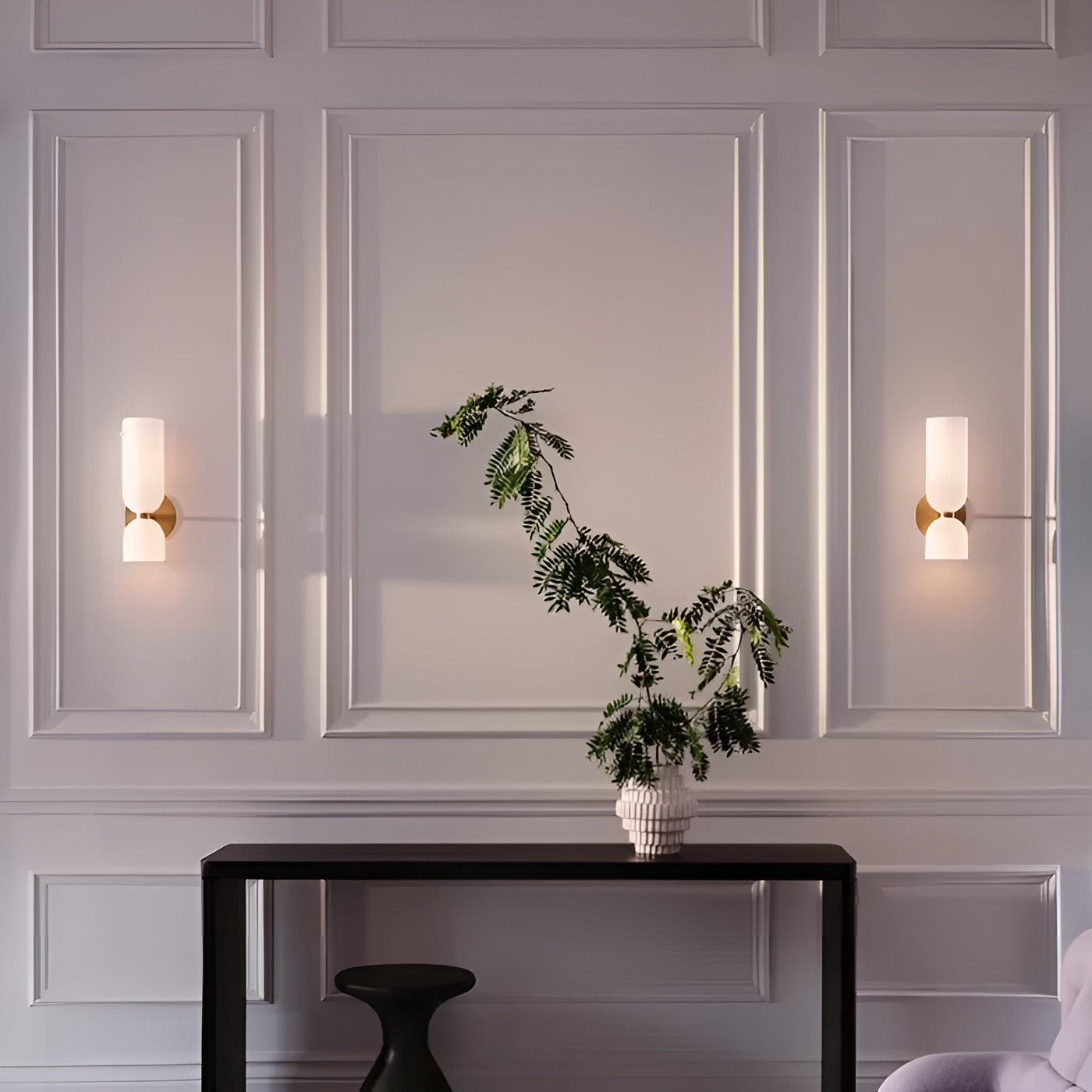 Glass vegglampe – Elegant og Moderne med LED | Stilfull Belysning til Stue og Soverom