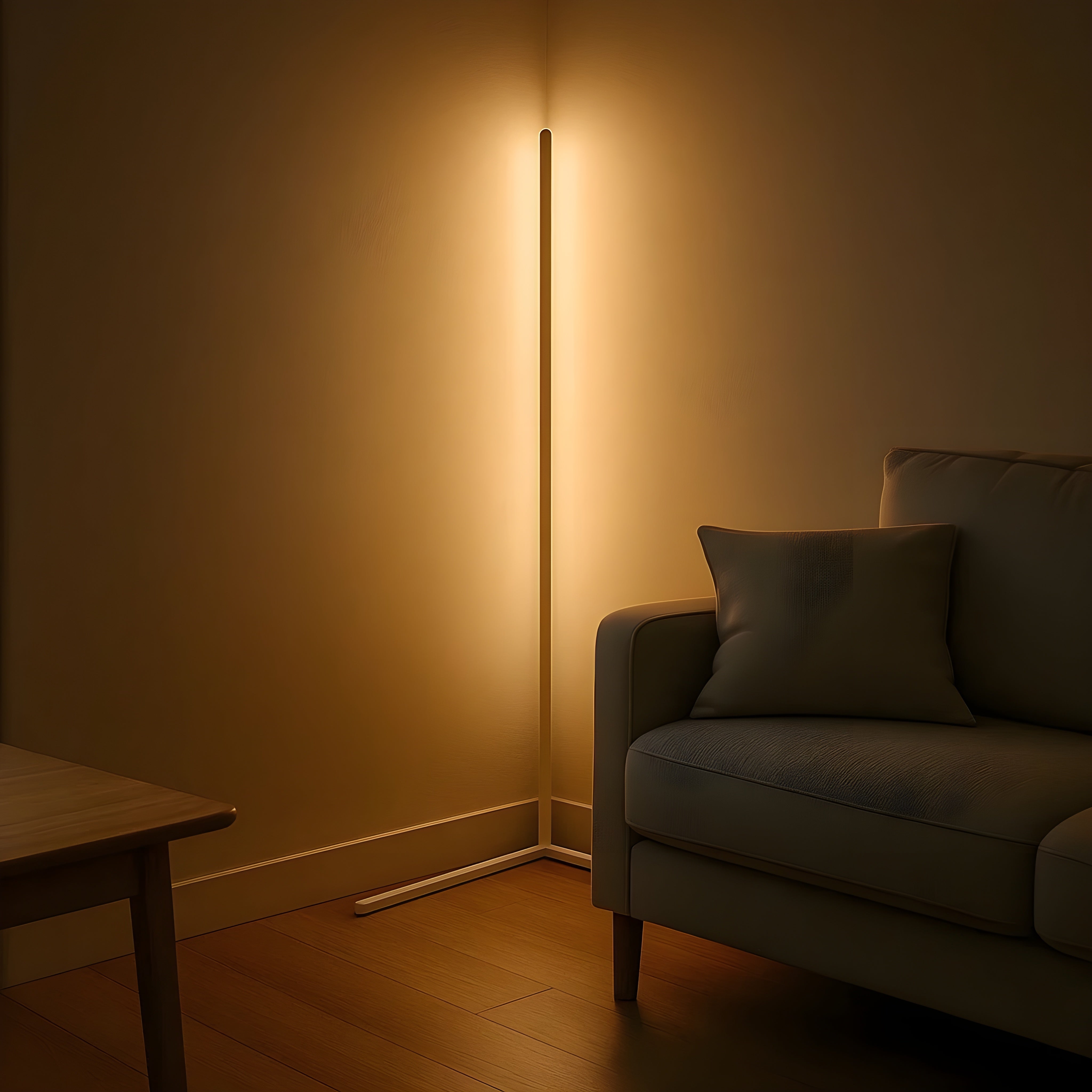 LED Hjørnelampe – Dimmbar og Moderne | Perfekt for Stue og Soverom