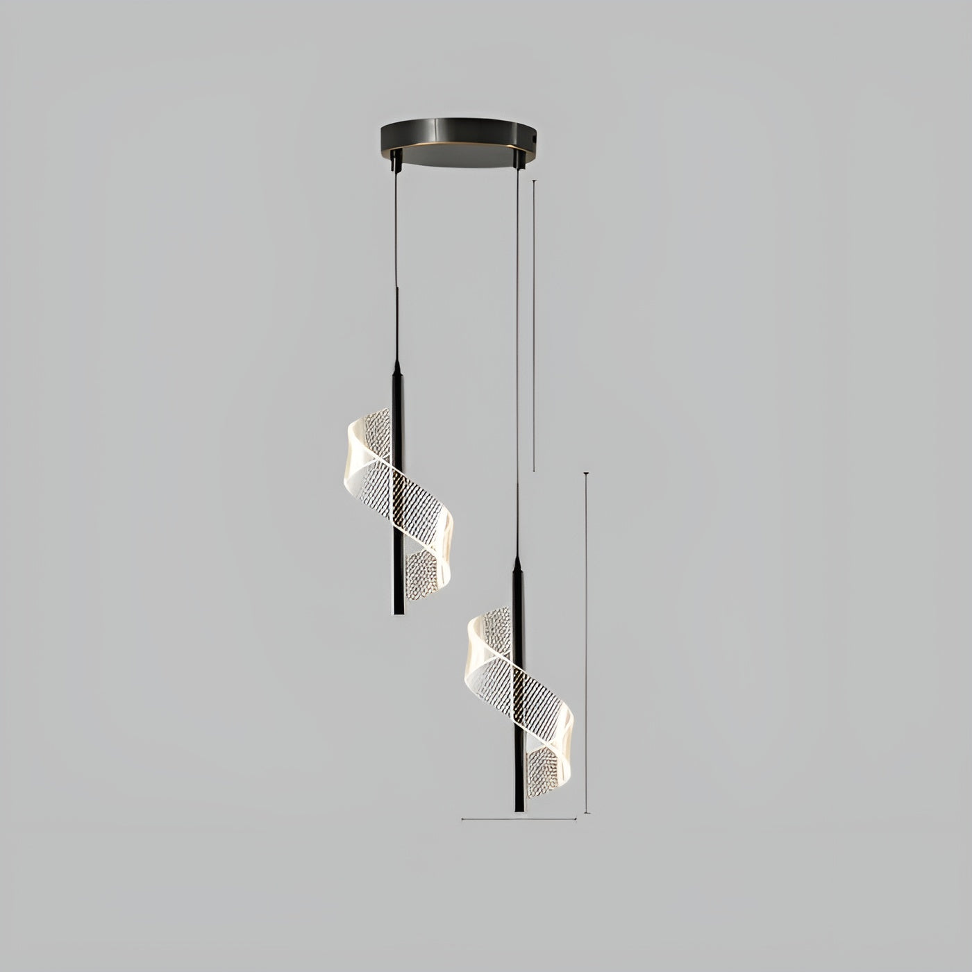 Moderne Taklampe – Skandinavisk Design med Akrylskjerm | Perfekt for Stue og Soverom